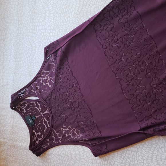 Women's Raspberry Purple Razorback Sheer Tank Top Size XS - Picture 7 of 15